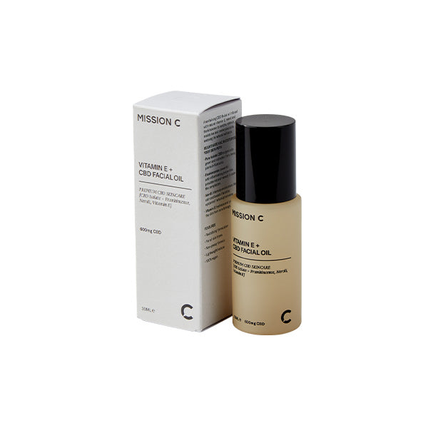 Mission C Vitamin E + 600mg CBD Yüz Yağı - 30ml