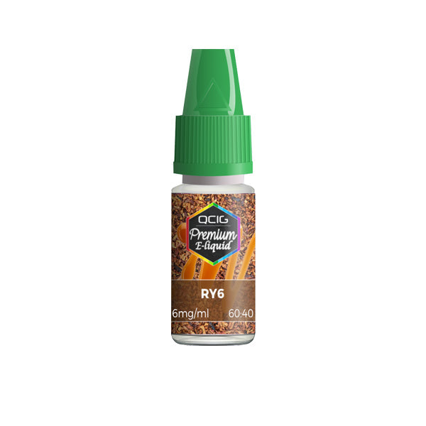 QCig Premium E-Liquids 10ml 0mg (60VG/40PG)