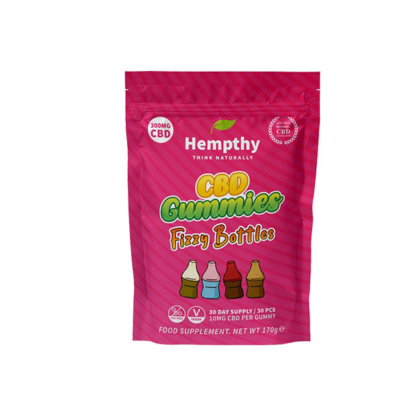 Hempthy 300mg CBD Gummies 30 Ct Kese