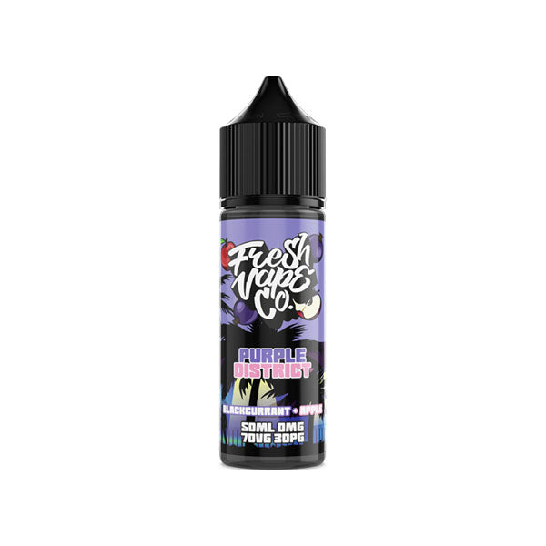 Fresh Vape Co 50ml Kısa Doldurma 0mg (70VG/30PG)