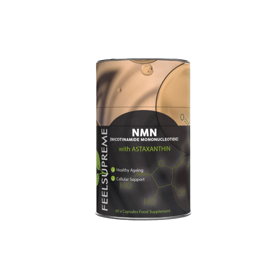 Feel Supreme 500mg NMN + Astaxanthin Supplement Capsules - 60 Caps