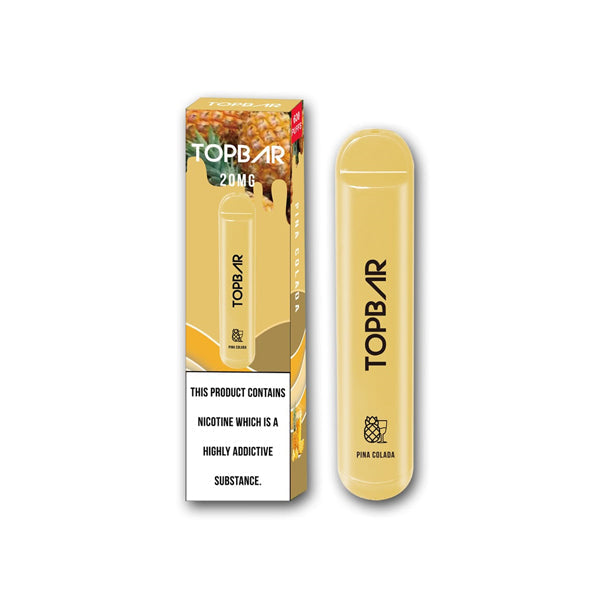 20mg Top Bar Desechable Vape Pod 600 Puffs