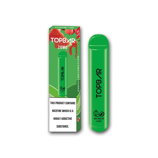 20mg Top Bar Desechable Vape Pod 600 Puffs