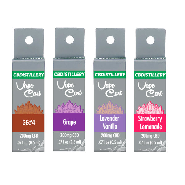 Cartuchos de vaporizador de CBD de 200 mg de CBDistillery