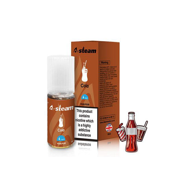 A-Steam Meyve Aromaları 18MG 10ML (50VG/50PG)