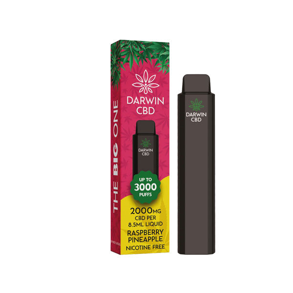 Darwin The Big One 2000mg CBD Tek Kullanımlık Vape Cihazı 3000 Ponponlar