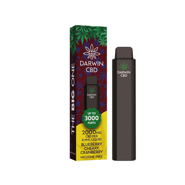 Darwin The Big One 2000mg CBD Tek Kullanımlık Vape Cihazı 3000 Ponponlar