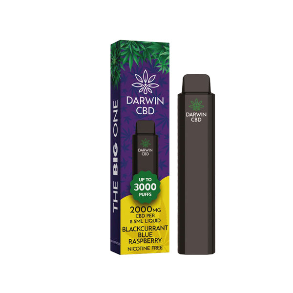 Darwin The Big One 2000mg CBD Tek Kullanımlık Vape Cihazı 3000 Ponponlar