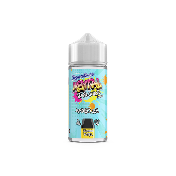 0mg Signature Mental Bar Juice 100ml Shortfill (50PG/50VG)