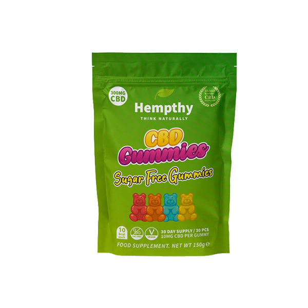 Hempthy 300mg CBD Gummies 30 Ct Kese