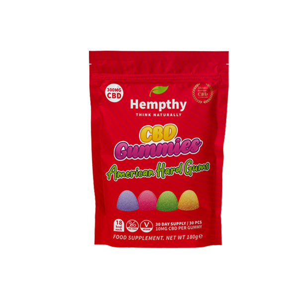 Hempthy 300mg CBD Gummies 30 Ct Kese