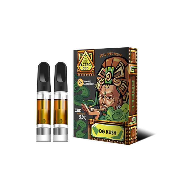 Kit de cartucho Aztec CBD 2 x 1000mg - 1ml