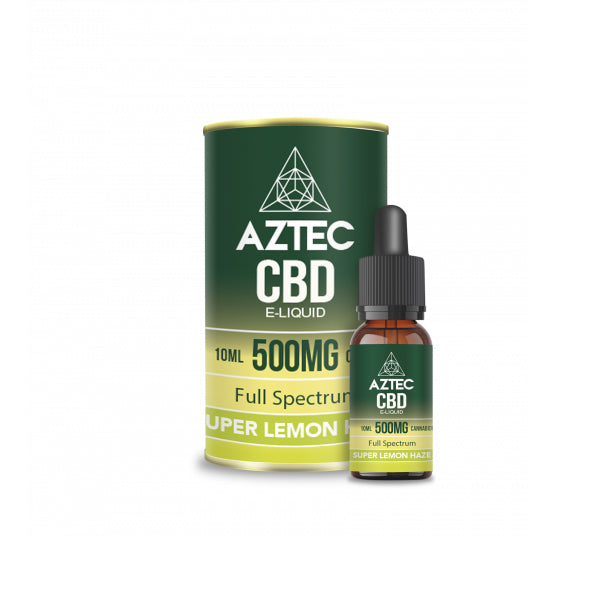 Aztec CBD 500mg Líquido de vapeo de CBD 10ml (50PG/50VG)