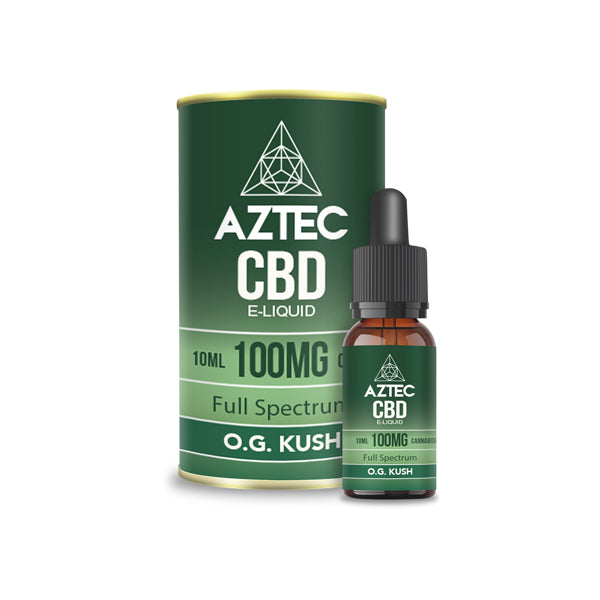 Aztec CBD 100mg Líquido de vapeo de CBD 10ml (50PG/50VG)