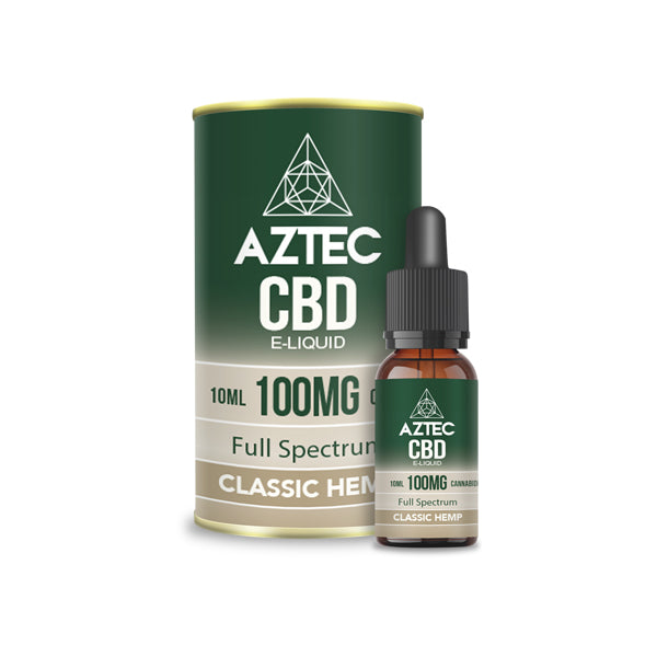 Aztec CBD 100mg Líquido de vapeo de CBD 10ml (50PG/50VG)