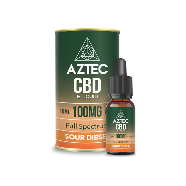 Aztec CBD 100mg Líquido de vapeo de CBD 10ml (50PG/50VG)