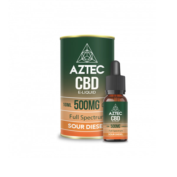 Aztec CBD 500mg Líquido de vapeo de CBD 10ml (50PG/50VG)