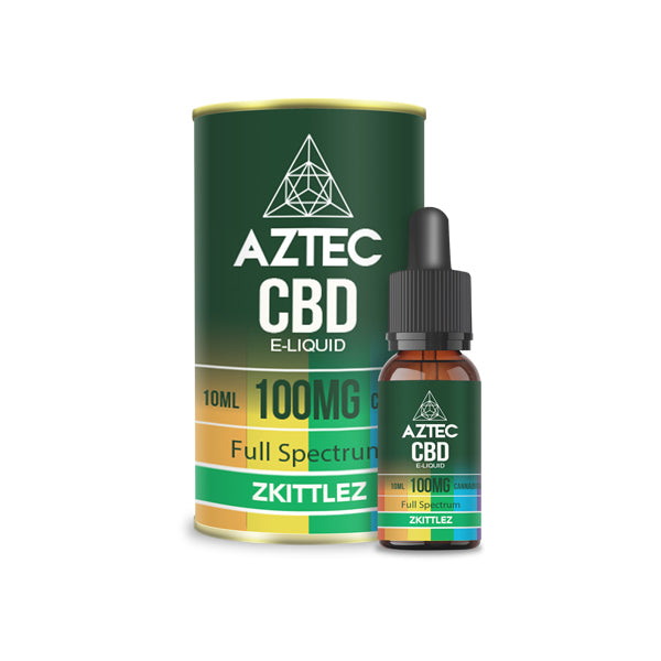 Aztec CBD 100mg Líquido de vapeo de CBD 10ml (50PG/50VG)