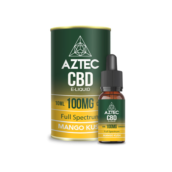 Aztec CBD 100mg Líquido de vapeo de CBD 10ml (50PG/50VG)