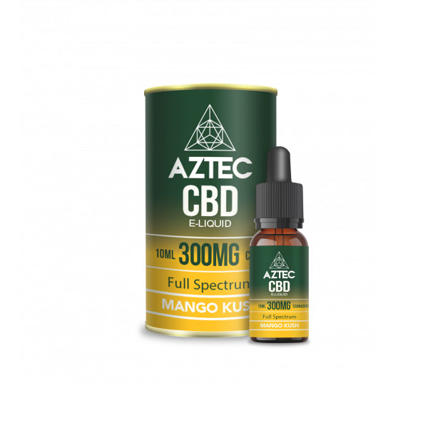 Aztek CBD 300mg CBD Vaping Liquid 10ml (50PG/50VG)