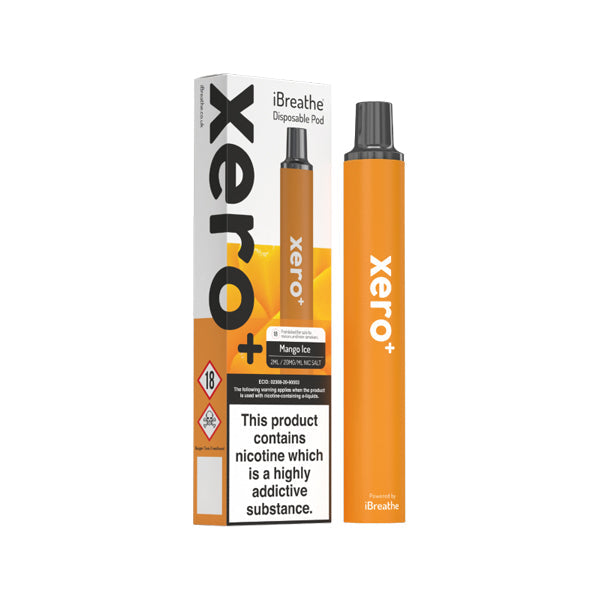 20mg iBreathe Xero+ desechable Vape Pod 600 bocanadas