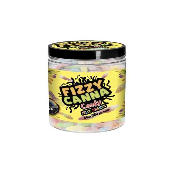 Fizzy Canna Candy 1600mg Cold Pressed CBD Gummies - 40 Pieces