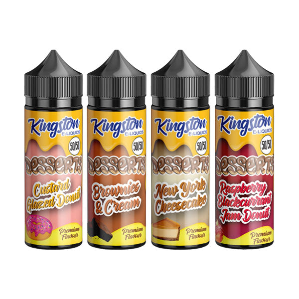 Postres Kingston 120 ml Relleno corto 0 mg (50VG/50PG)