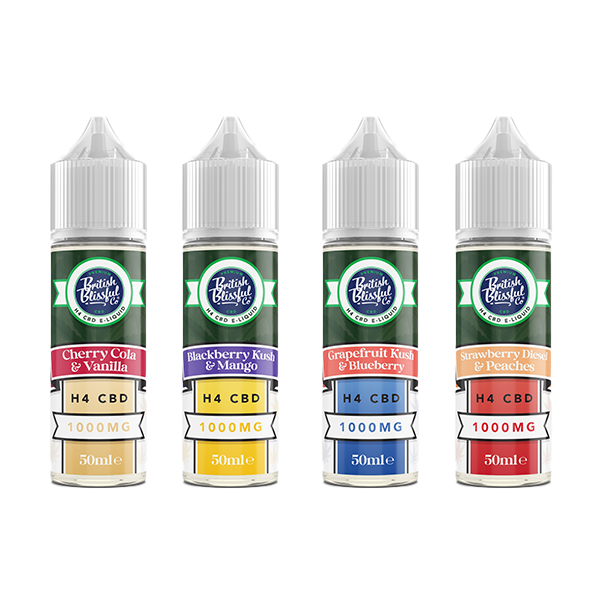 British Blissful 1000mg H4 CBD E-Liquid 50ml