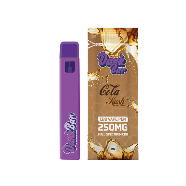 Dank Bar 250mg Full Spectrum CBD Vape desechable de Purple Dank - 12 sabores