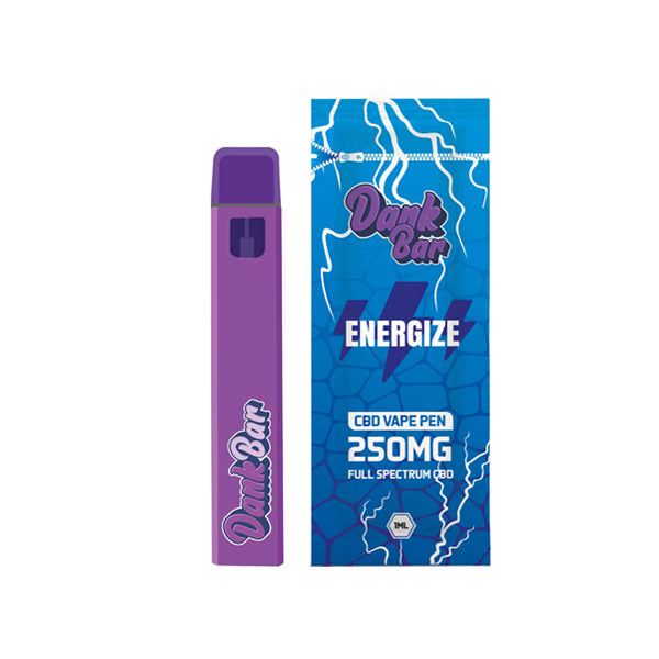 Dank Bar 250mg Full Spectrum CBD Vape desechable de Purple Dank - 12 sabores