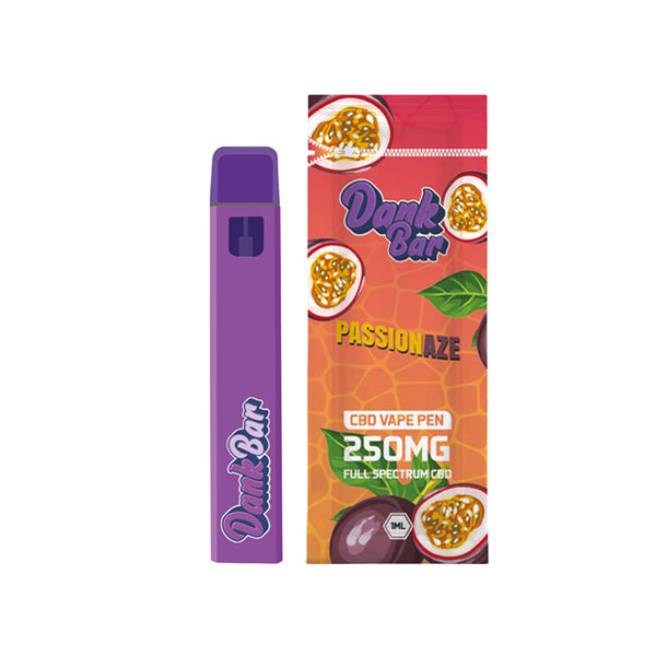 Dank Bar 250mg Full Spectrum CBD Vape desechable de Purple Dank - 12 sabores