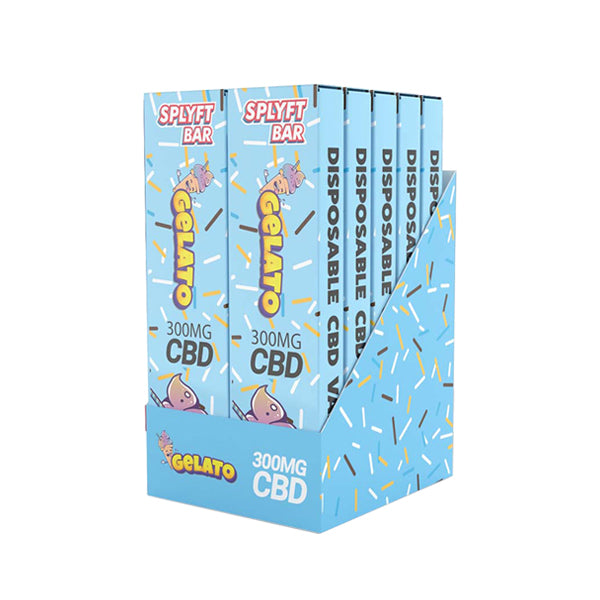 SPLYFT BAR Vape desechable de CBD de espectro completo de 300 mg - 12 sabores