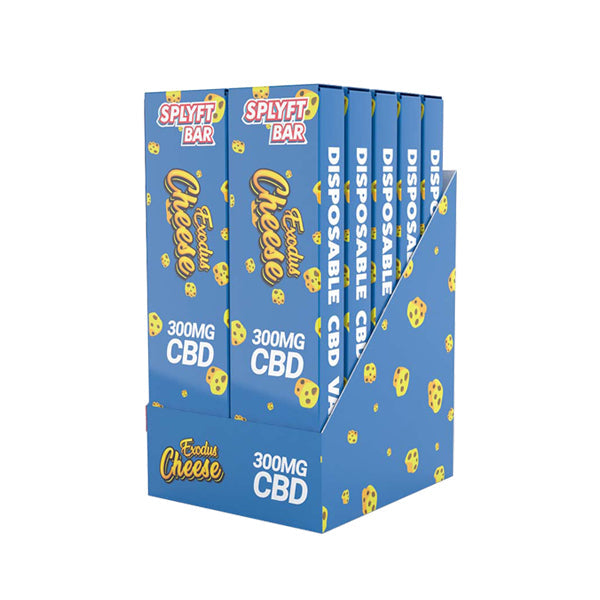 SPLYFT BAR Vape desechable de CBD de espectro completo de 300 mg - 12 sabores