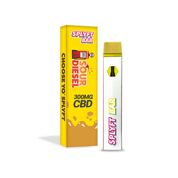 SPLYFT BAR Vape desechable de CBD de espectro completo de 300 mg - 12 sabores