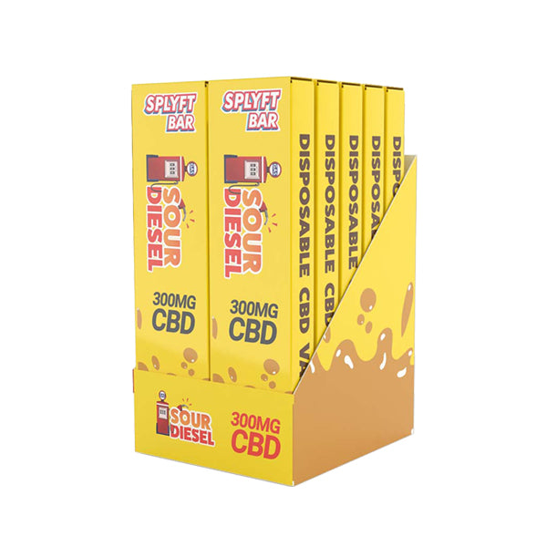 SPLYFT BAR Vape desechable de CBD de espectro completo de 300 mg - 12 sabores