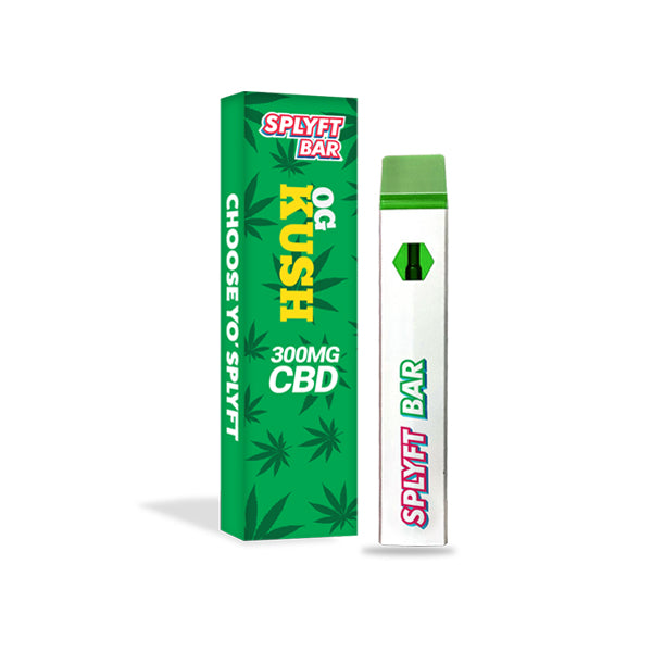 SPLYFT BAR Vape desechable de CBD de espectro completo de 300 mg - 12 sabores