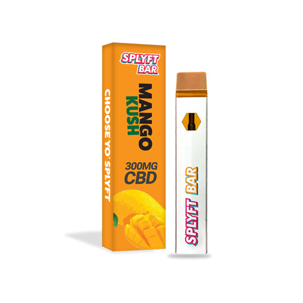 SPLYFT BAR Vape desechable de CBD de espectro completo de 300 mg - 12 sabores