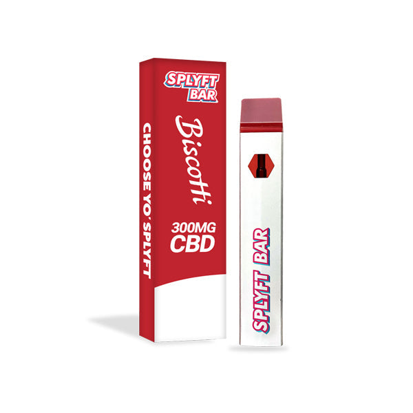 SPLYFT BAR Vape desechable de CBD de espectro completo de 300 mg - 12 sabores