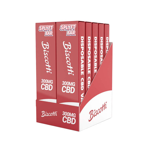 SPLYFT BAR Vape desechable de CBD de espectro completo de 300 mg - 12 sabores