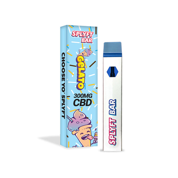 SPLYFT BAR Vape desechable de CBD de espectro completo de 300 mg - 12 sabores