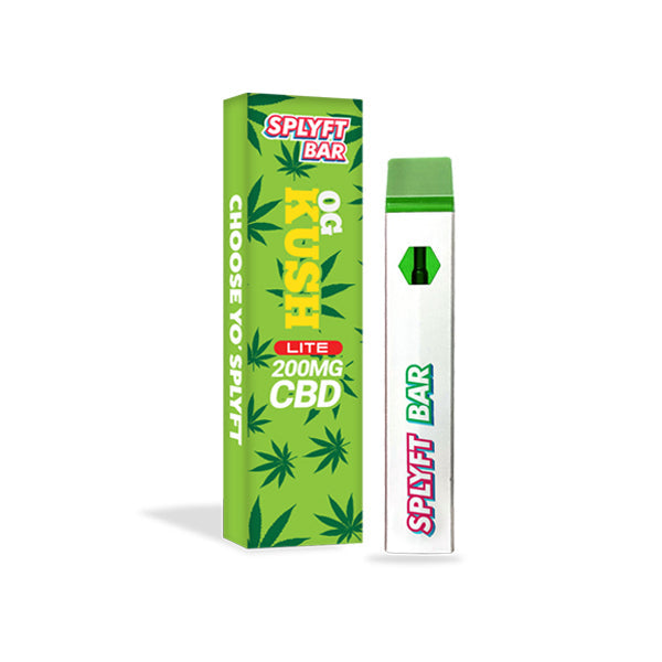 SPLYFT BAR LITE 200mg Full Spectrum Flowform CBD Disposable Vape (BUY 1 GET 1 FREE)