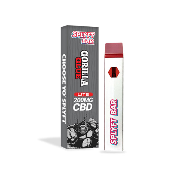 SPLYFT BAR LITE Vape desechable de CBD de espectro completo de 200 mg - 12 sabores