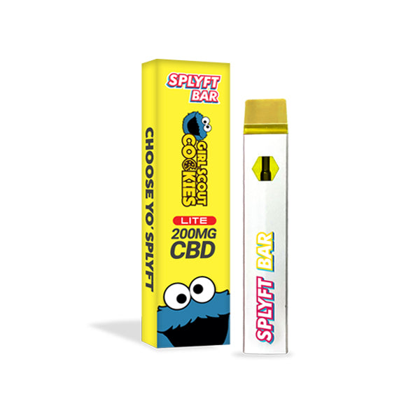 SPLYFT BAR LITE Vape desechable de CBD de espectro completo de 200 mg - 12 sabores