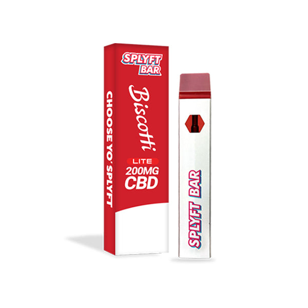 SPLYFT BAR LITE Vape desechable de CBD de espectro completo de 200 mg - 12 sabores