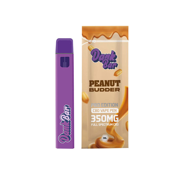 Dank Bar Pro Edition 350mg Full Spectrum CBD Vape Desechable de Purple Dank - 12 sabores