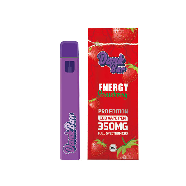 Dank Bar Pro Edition 350mg Full Spectrum CBD Vape Desechable de Purple Dank - 12 sabores