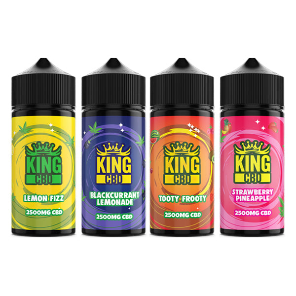 King CBD 2500mg CBD E-líquido 120ml (COMPRE 1 OBTENGA 1 GRATIS)