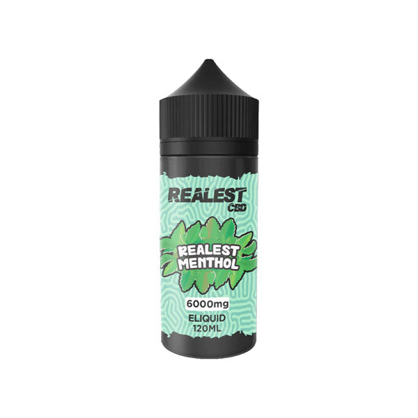 Realest CBD 6000 mg E-líquido de CBD de amplio espectro 120 ml (COMPRE 1 OBTENGA 1 GRATIS)