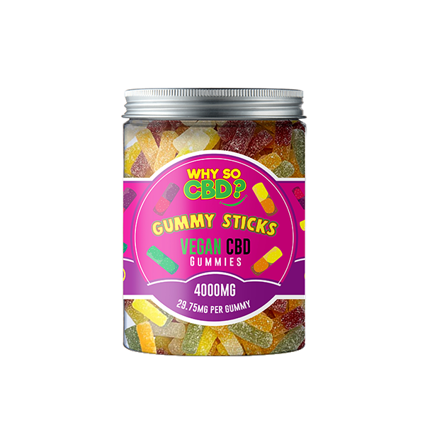 Why So CBD? 4000mg CBD Large Vegan Gummies - 11 Flavours