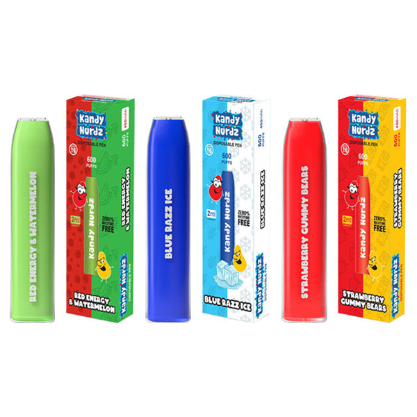 0mg Kandy Nurdz Bar Disposable Vape Pen 600 Puffs